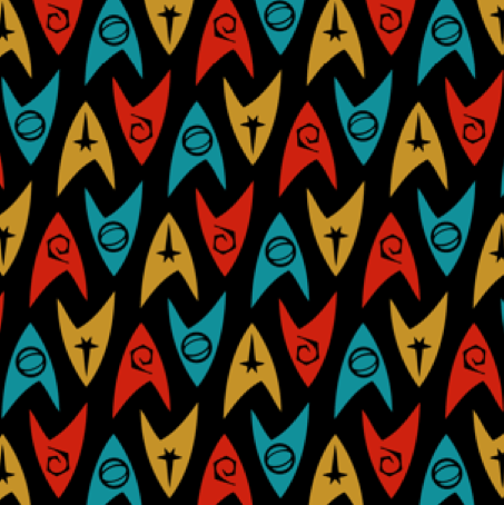 Star Trek Badge Fabric