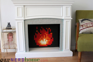 Geek Home Decor: DIY 8-bit fire