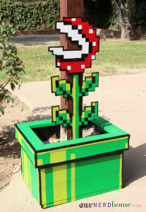 Geek Home: DIY Super Mario 8-Bit Piranha Plant