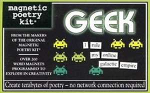 Geek kitchen - magnetic poetry