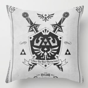 Gamer Decor - Zelda Throw Pillow