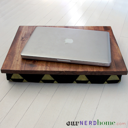 Geeky Gifts: DIY Lap Desk with Nerdy Fabric