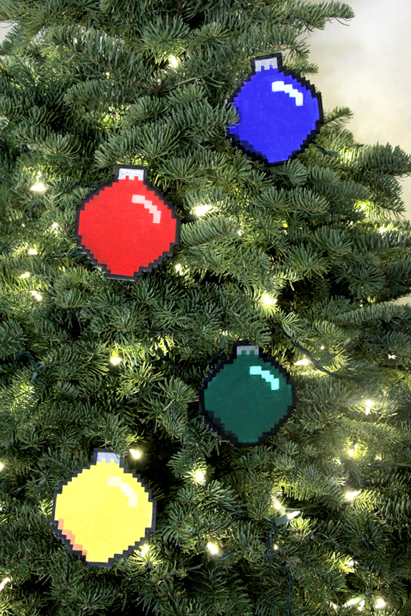 Geek Holiday - DIY 8-bit Ornaments