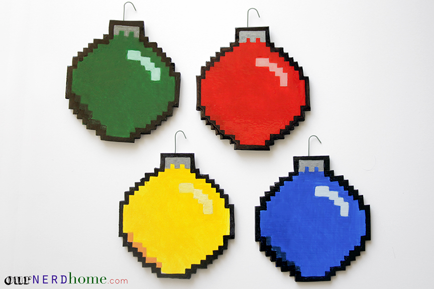 Geek Decor: DIY 8-Bit Holiday Ornaments