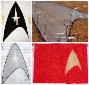 DIY Star Trek Welcome Mat