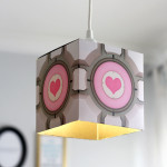 DIY Portal Companion Cube Pendant Lamp