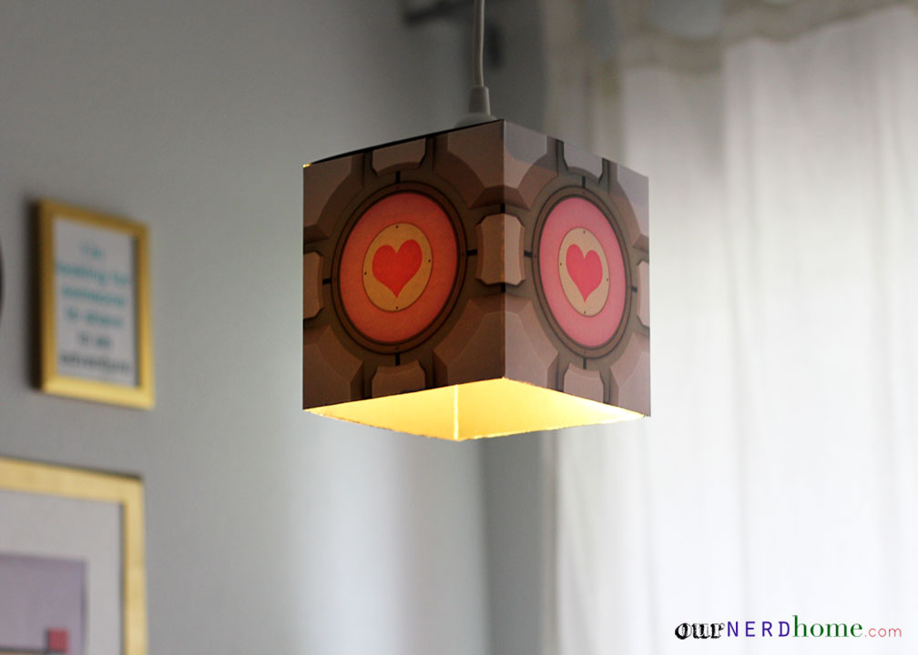 DIY Portal Companion Cube Lamp