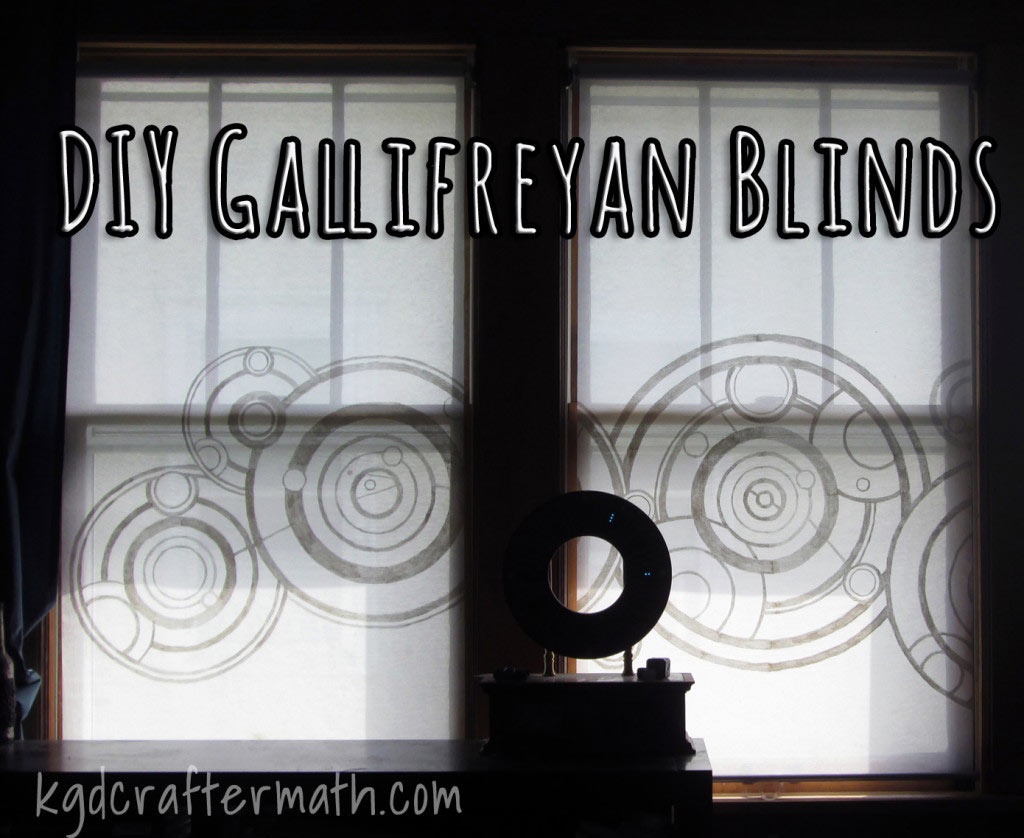 DIY Doctor Who Gallifreyan Blinds