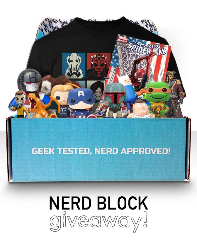 Nerd Block giveaway. Win a geek subscription box.
