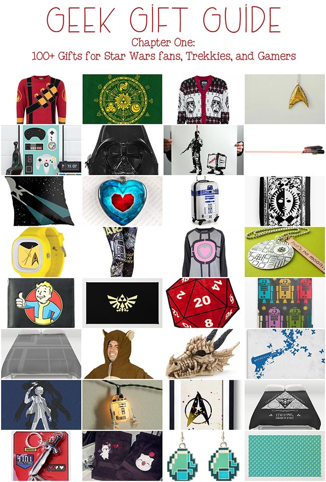 Geek Gifts: Star Wars gifts, Star Trek Gifts, Legend of Zelda gifts, gamer gifts