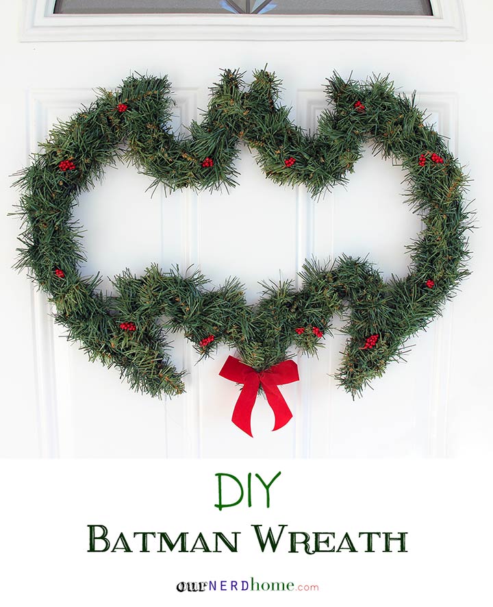 DIY Batman Wreath from Our Nerd Home