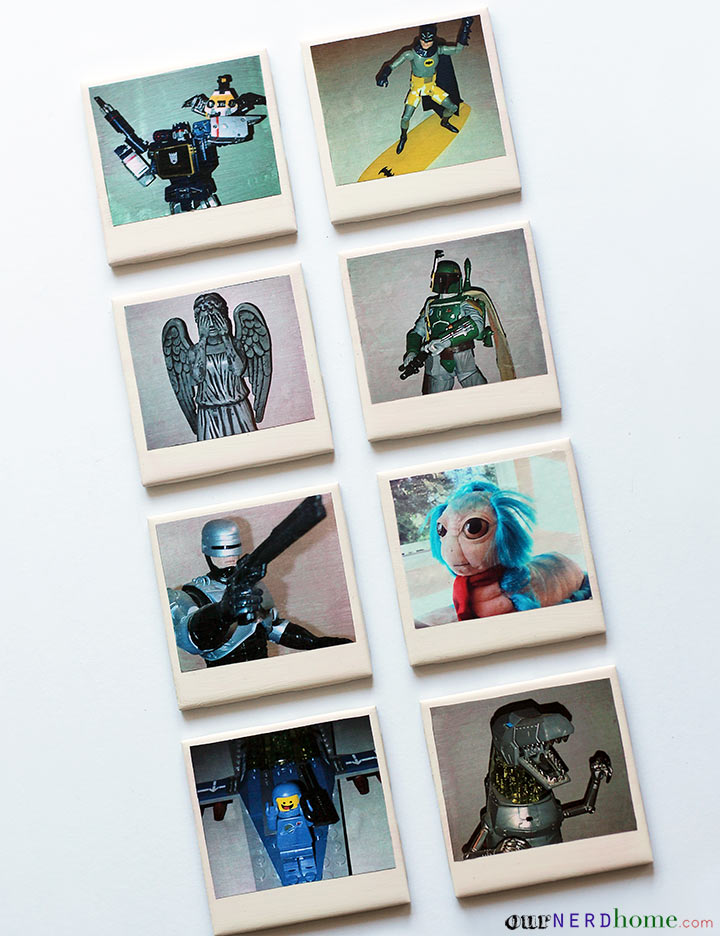 DIY Geek Coasters / Polaroid Coasters