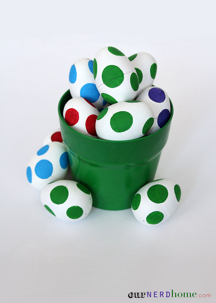 DIY Yoshi Eggs - Geeky Easter Projects